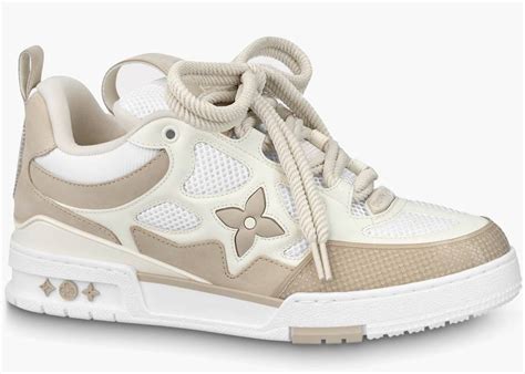 lv skate sneaker beige|lv skate sneakers.